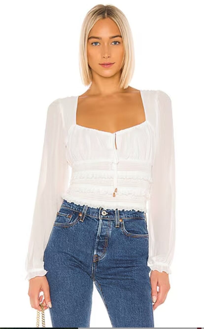 Free People Solid Lolita Blouse - XS NWT